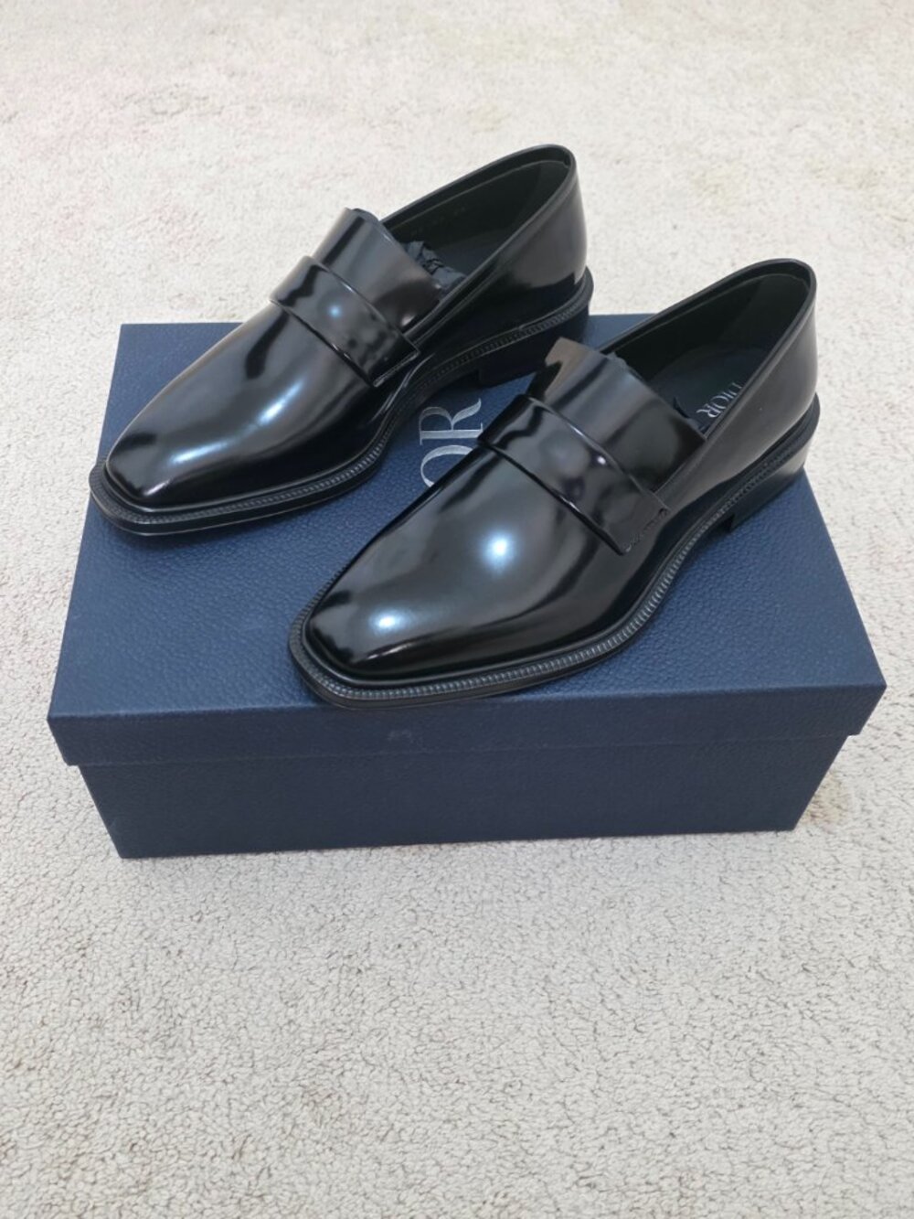 Dior Homme Palmarè Calfskin Leather Loafers - Black (Size 40) - Picture 3 of 11